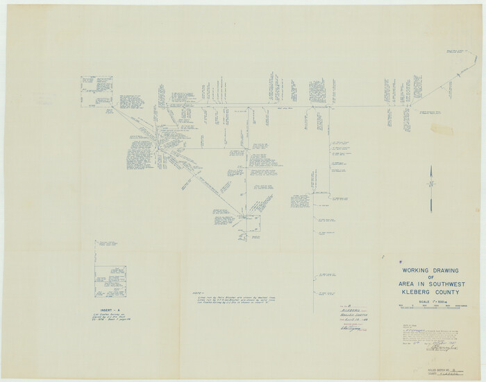 9360, Kleberg County Rolled Sketch 8, General Map Collection