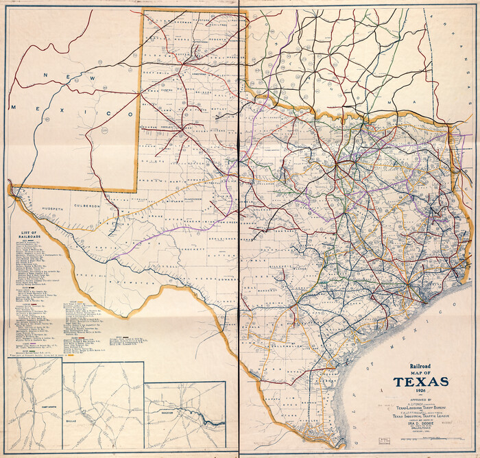 93619, Railroad Map of Texas, Library of Congress