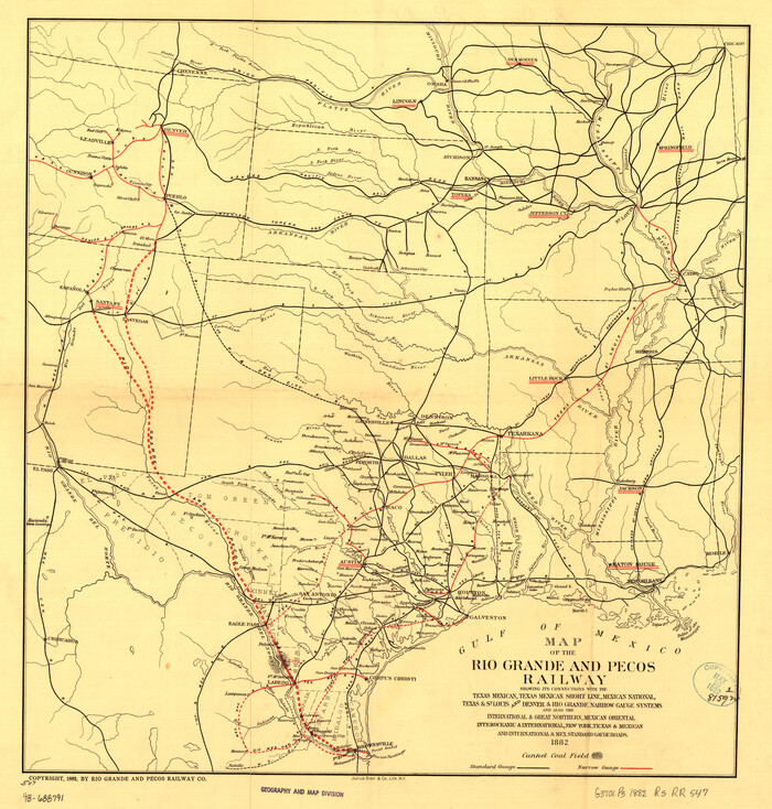 93620, Map of the Rio Grande and Pecos Railway showing its connections with…, Library of Congress
