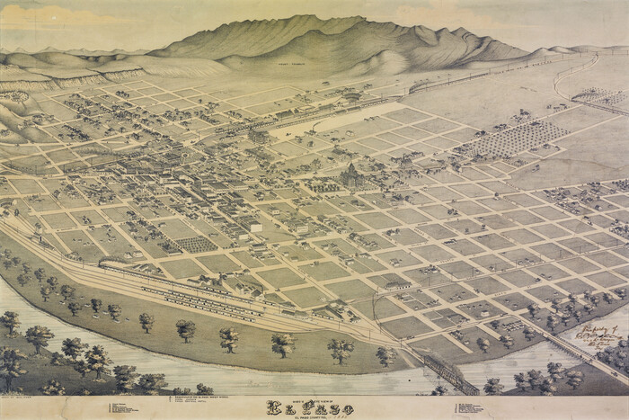 93621, Bird's Eye View of El Paso, Library of Congress