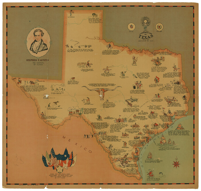 93628, A Historical Map of Texas, General Map Collection