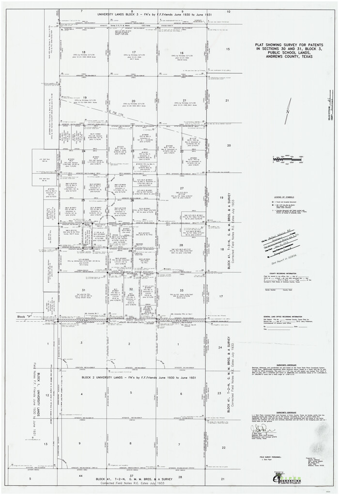 93641, Andrews County Rolled Sketch 46, General Map Collection