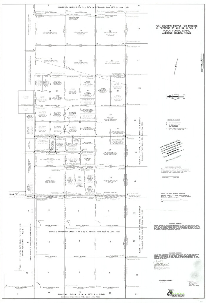 93641, Andrews County Rolled Sketch 46, General Map Collection