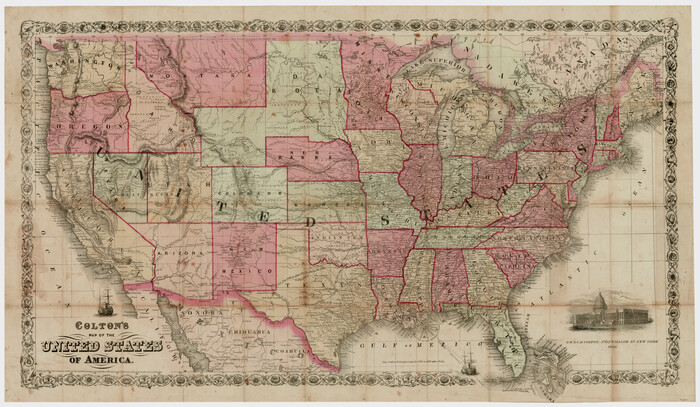 93642, Colton's Map of the United States of America, General Map Collection