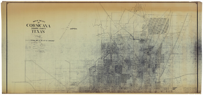 93673, Map of the City of Corsicana (Navarro County) Texas, General Map Collection
