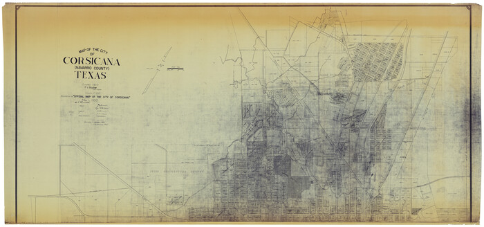 93673, Map of the City of Corsicana (Navarro County) Texas, General Map Collection
