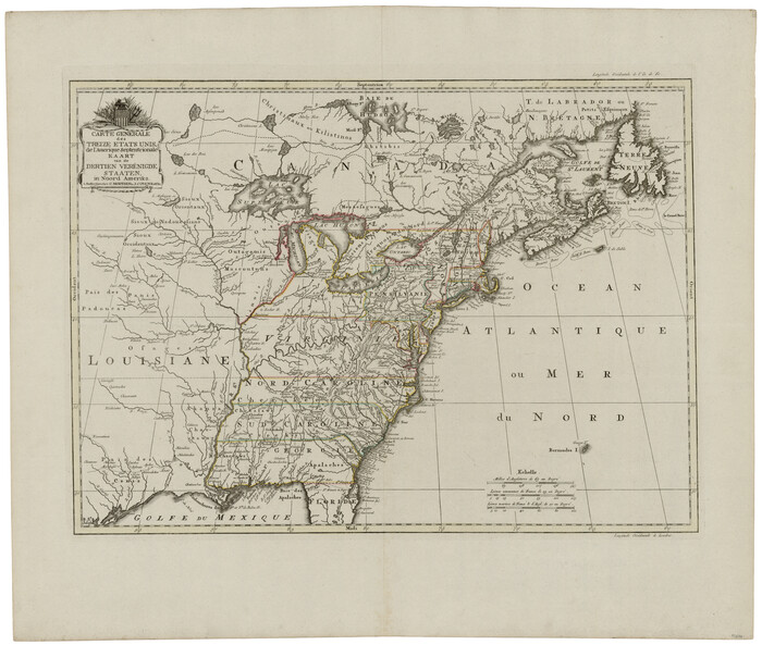 93678, Carte Generale des Treize Etats-Unis de l'Amerique Septentrionale, General Map Collection