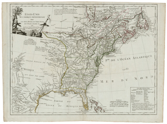 93679, Etats-Unis de l'Amérique Septentrionale avec les Isles Royale, de Terre Neuve de St. Jean, L'Acadie &c., General Map Collection