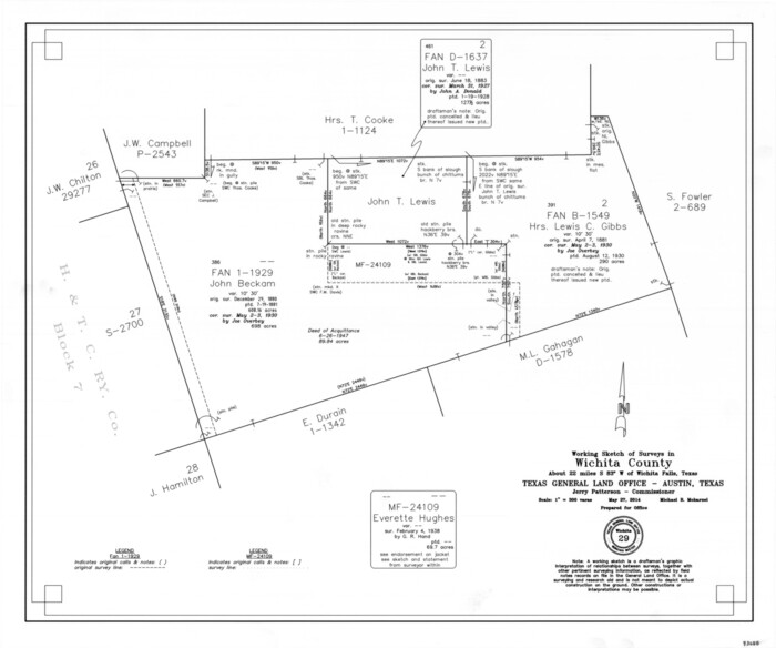 93688, Wichita County Working Sketch 29, General Map Collection
