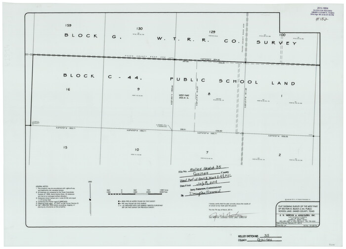 93695, Gaines County Rolled Sketch 35, General Map Collection
