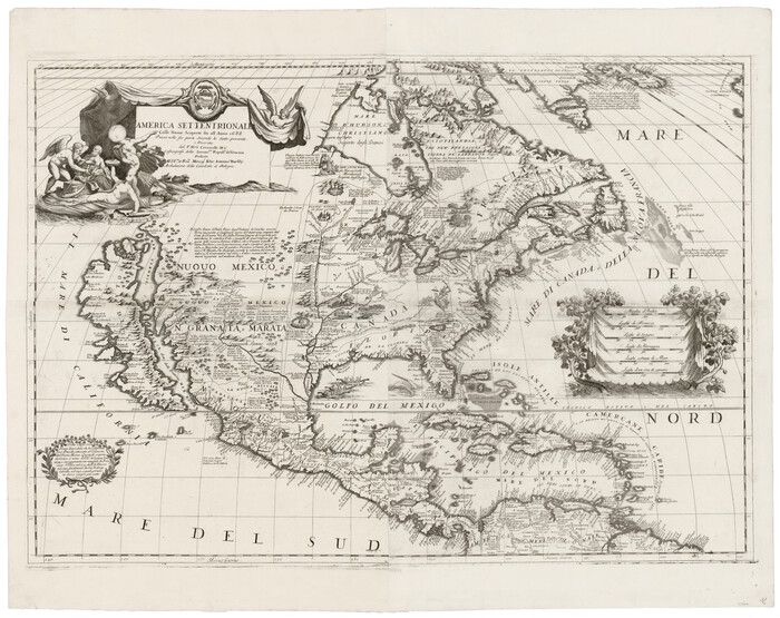 93709, America Settentrionale Colle Nuoue Scoperte sin all Anno 1688, General Map Collection