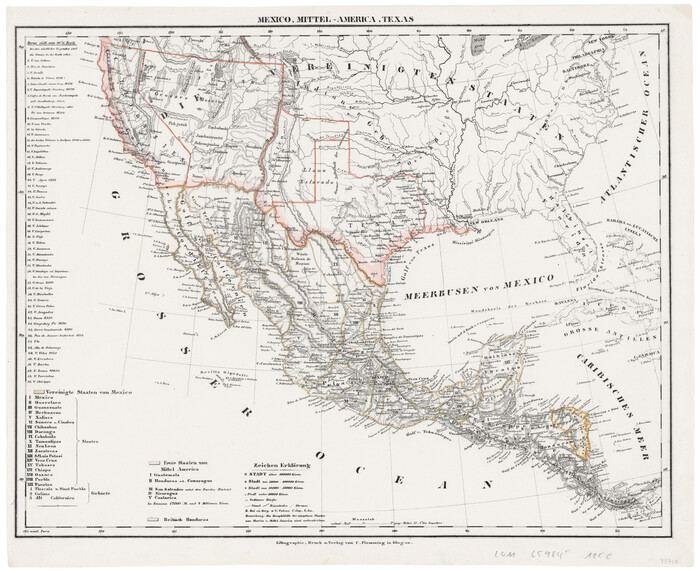 93710, Mexico, Mittel-America, Texas, General Map Collection