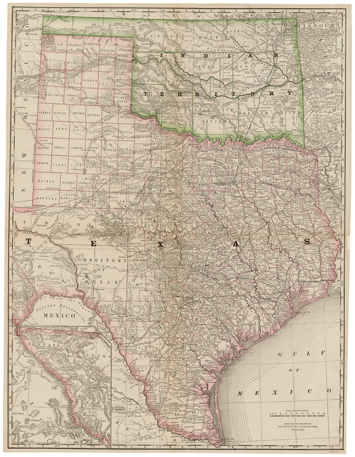93757, [Map of Texas and Indian Territory], General Map Collection
