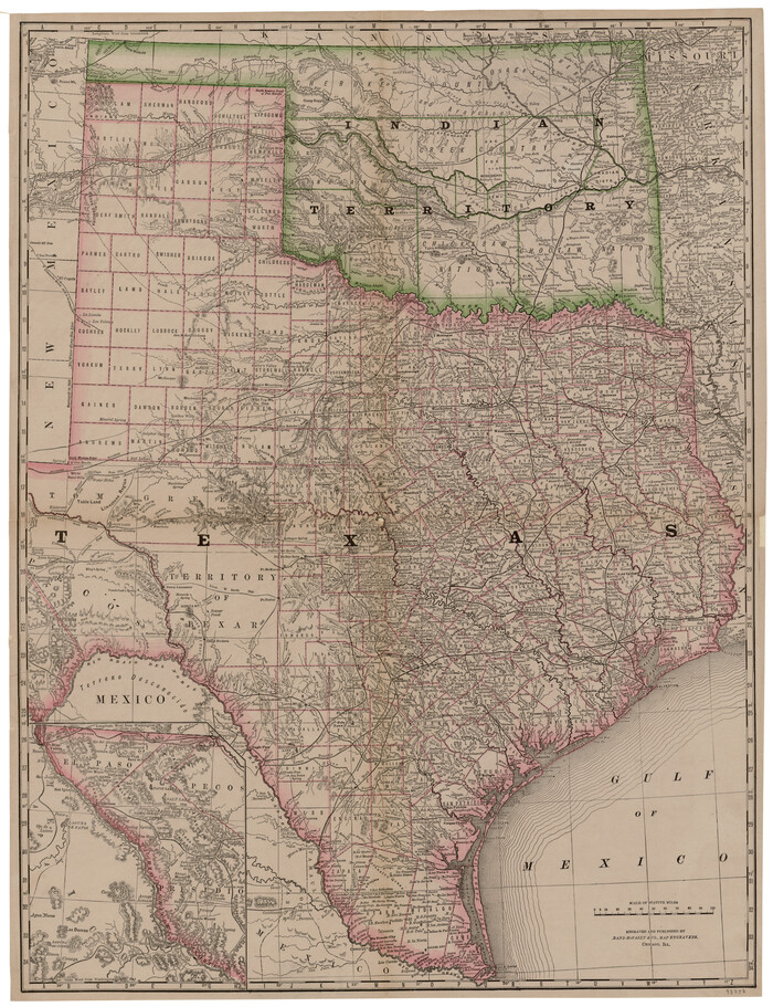 93757, [Map of Texas and Indian Territory], General Map Collection
