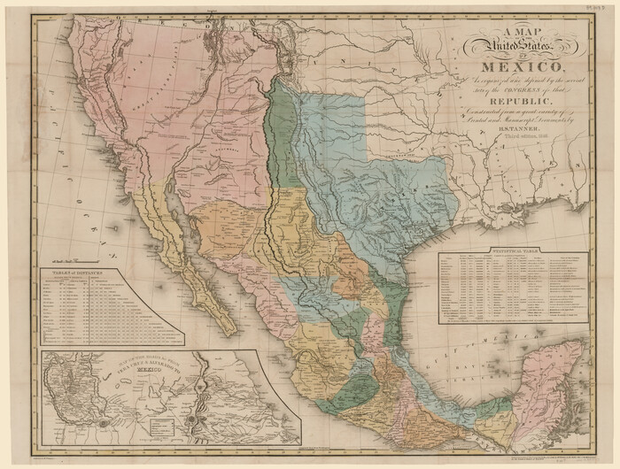 93760, A Map of the United States of Mexico as organized and defined by the several Acts of the Congress of that Republic, Rees-Jones Digital Map Collection