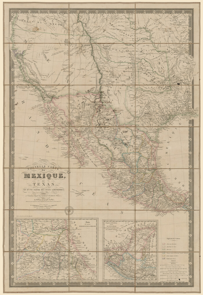 93764, Nouvelle carte du Mexique, du Texas et d'une partie des États Limitrophes, Rees-Jones Digital Map Collection