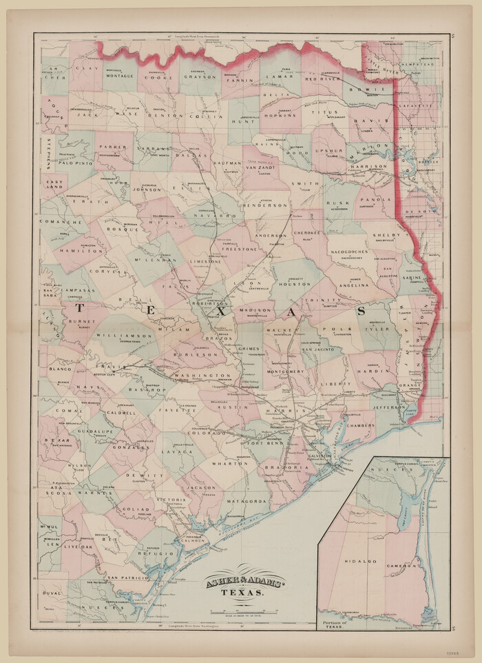 93788, Asher and Adams' Texas, General Map Collection