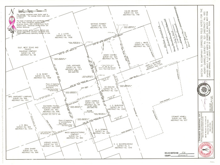 93792, Dimmit County Rolled Sketch 23, General Map Collection