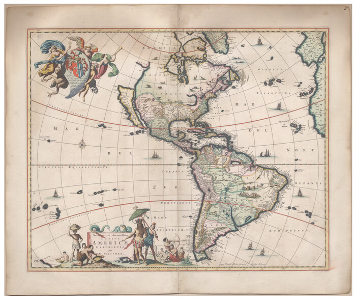 93819, Novissima et Accuratissima Totius Americae Descriptio, Holcomb Digital Map Collection