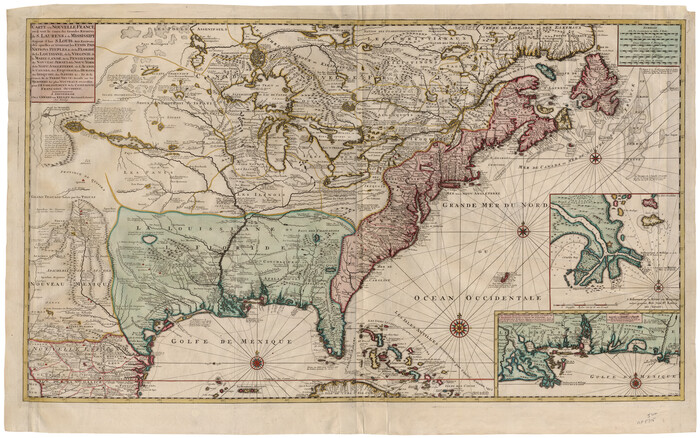 93822, Carte de la Nouvelle France ou le voit le cours des Grandes Rivieres de S. Laurens & de Mississipi, Holcomb Digital Map Collection