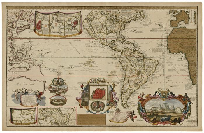 93824, Carte Nouvelle de la Mer du Sud, Holcomb Digital Map Collection