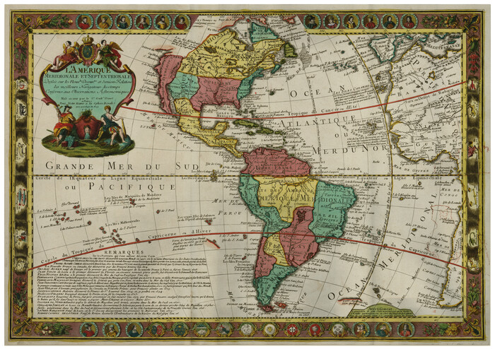 93825, L'Amerique Meridionale et Septentrionale, Holcomb Digital Map Collection
