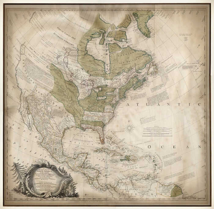 93827, A General Map of North America; In which is Express'd the several New Roads, Forts, Engagements, & c. taken from Actual Surveys and Observations Made in the Army employ'd there, Holcomb Map Collection