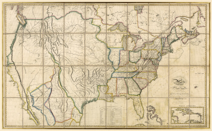 93843, Map of the United States with the contiguous British & Spanish Possessions compiled from the latest & best authorities, Holcomb Digital Map Collection
