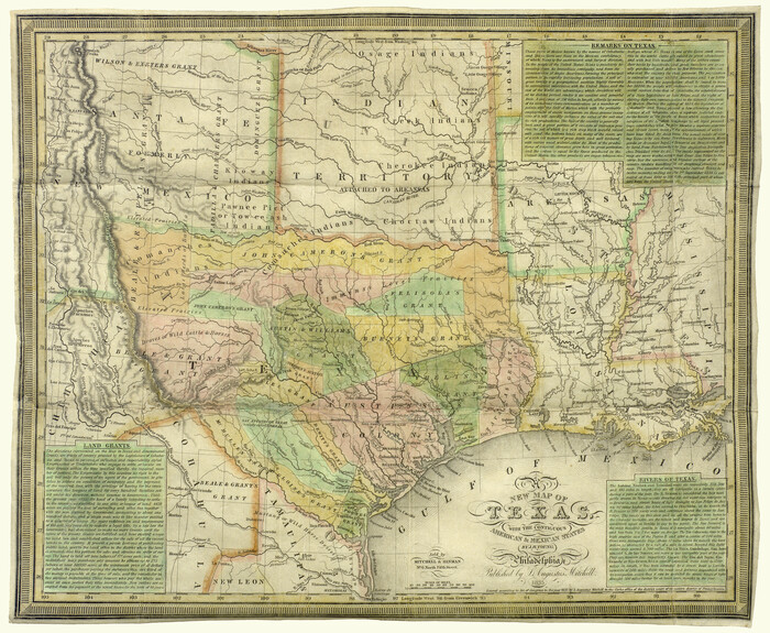 93853, A New Map of Texas with the Contiguous American & Mexican States, Holcomb Digital Map Collection