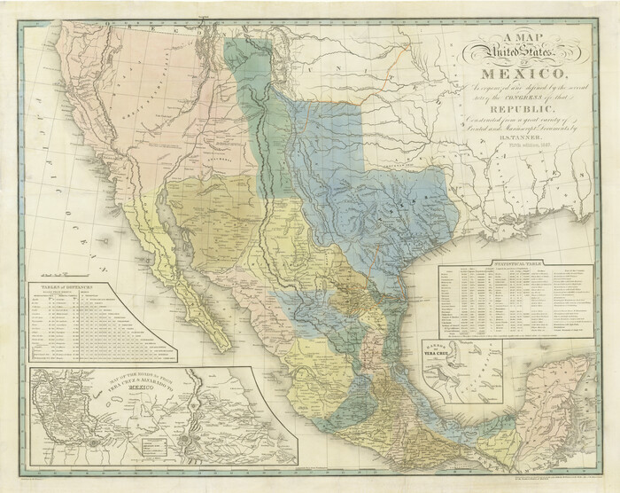 93876, A Map of the United States of Mexico as organized and defined by the several Acts of the Congress of that Republic, Holcomb Digital Map Collection
