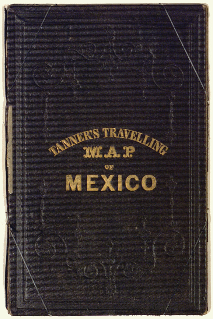 93877, Tanner's Travelling Map of Mexico, Holcomb Digital Map Collection