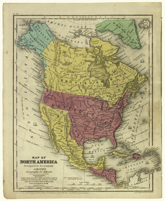 93883, Map of North America designed to accompany Smith's Geography for Schools, Holcomb Digital Map Collection