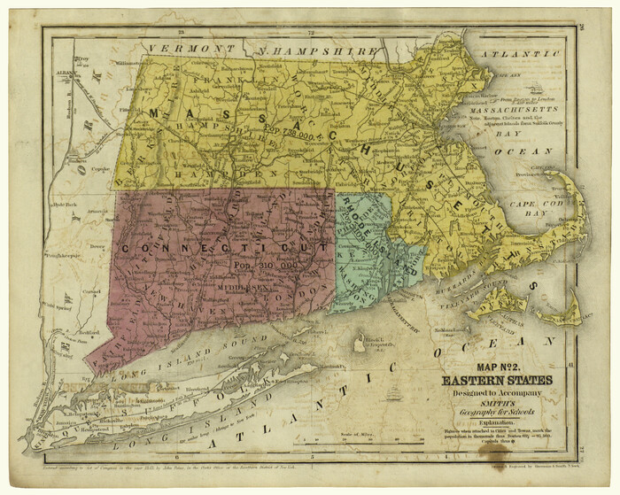 93886, Map No. 2. Eastern States designed to accompany Smith's Geography for School, Holcomb Digital Map Collection
