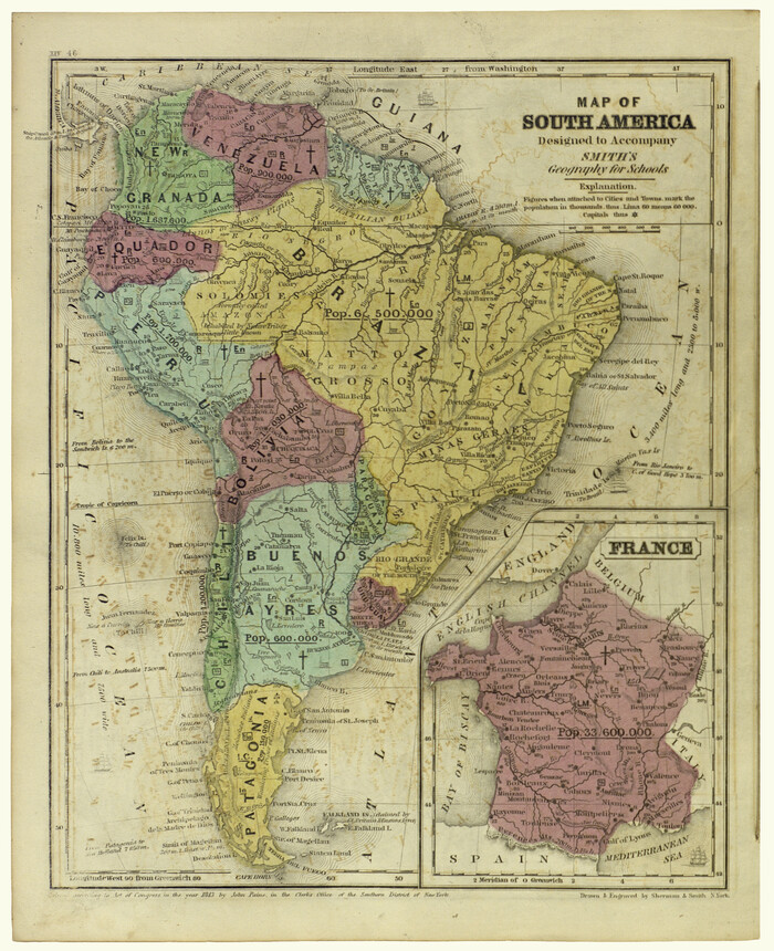 93891, Map of South America designed to accompany Smith's Geography of Schools, Holcomb Digital Map Collection