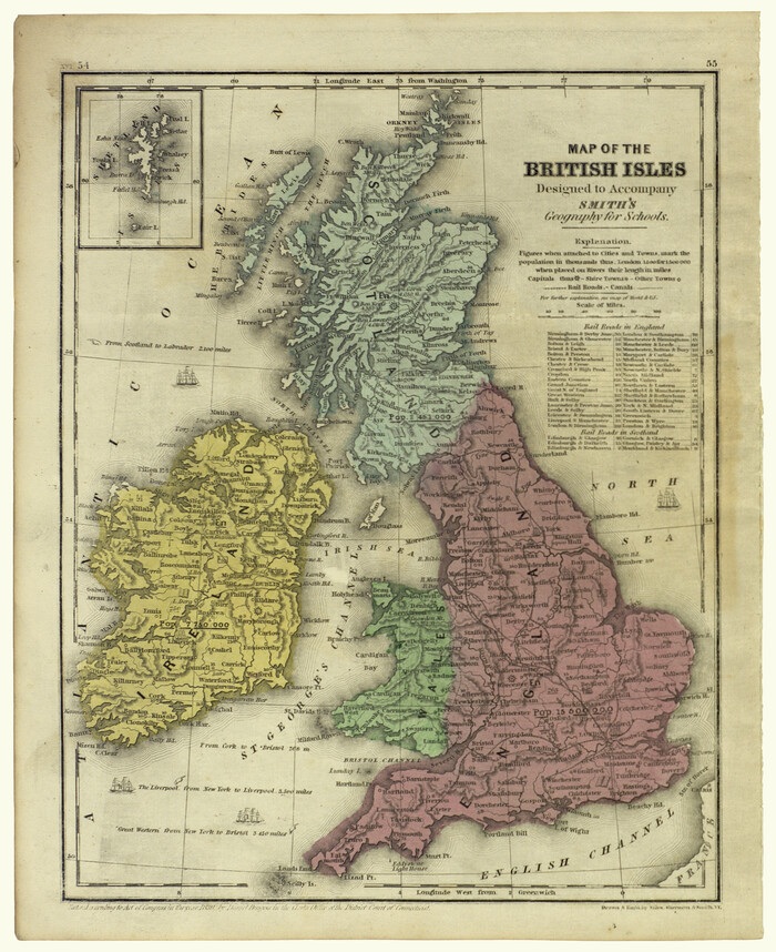 93894, Map of the British Isles designed to accompany Smith's Geography for Schools, Holcomb Digital Map Collection