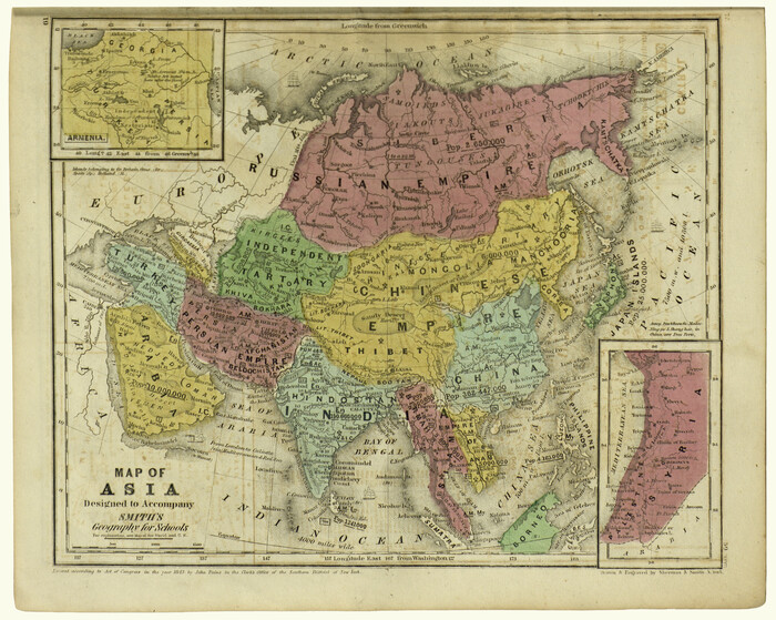 93896, Map of Asia designed to accompany Smith's Geography for Schools, Holcomb Digital Map Collection