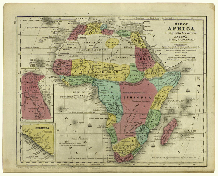93897, Map of Africa designed to accompany Smith's Geography for Schools, Holcomb Digital Map Collection
