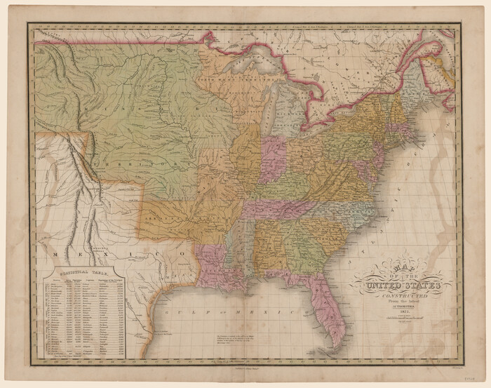 93924, Map of the United States constructed from the latest authorities, General Map Collection