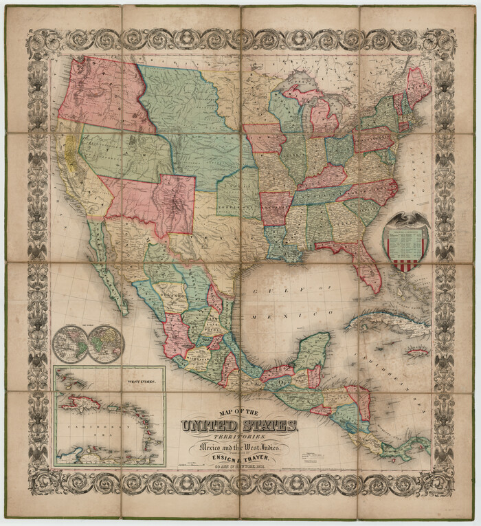 93925, Map of the United States with its territories: also Mexico and the West Indies, General Map Collection
