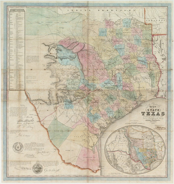 93930, J. De Cordova's Map of the State of Texas Compiled from the records of the General Land Office of the State, Rees-Jones Digital Map Collection