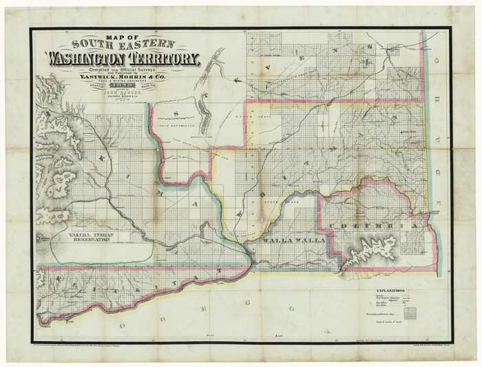 93942, Map of South Eastern Washington Territory, Non-GLO Digital Images