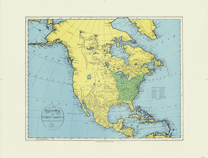 93944, A General Map of North America drawn from the best surveys, General Map Collection