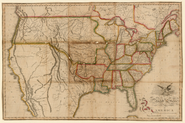 93953, United States of America corrected & improved from the best authorities, General Map Collection
