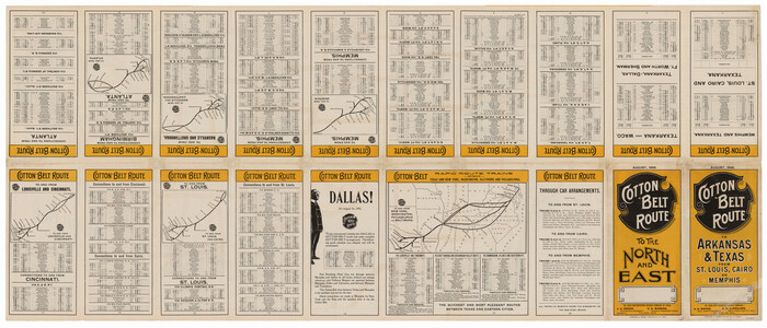 93955, Map of the Cotton Belt Route, St. Louis Southwestern Railway Co., St. Louis Southwestern Railway Co. of Texas, Tyler Southeastern Railway Co. and connections, General Map Collection