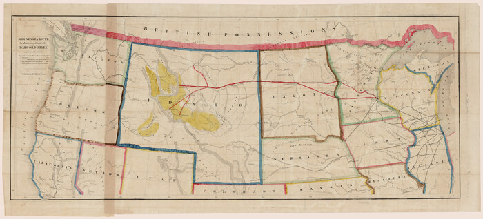 93989, Minnesota Route the shortest and best to the Idaho Gold Mines, Rees-Jones Digital Map Collection