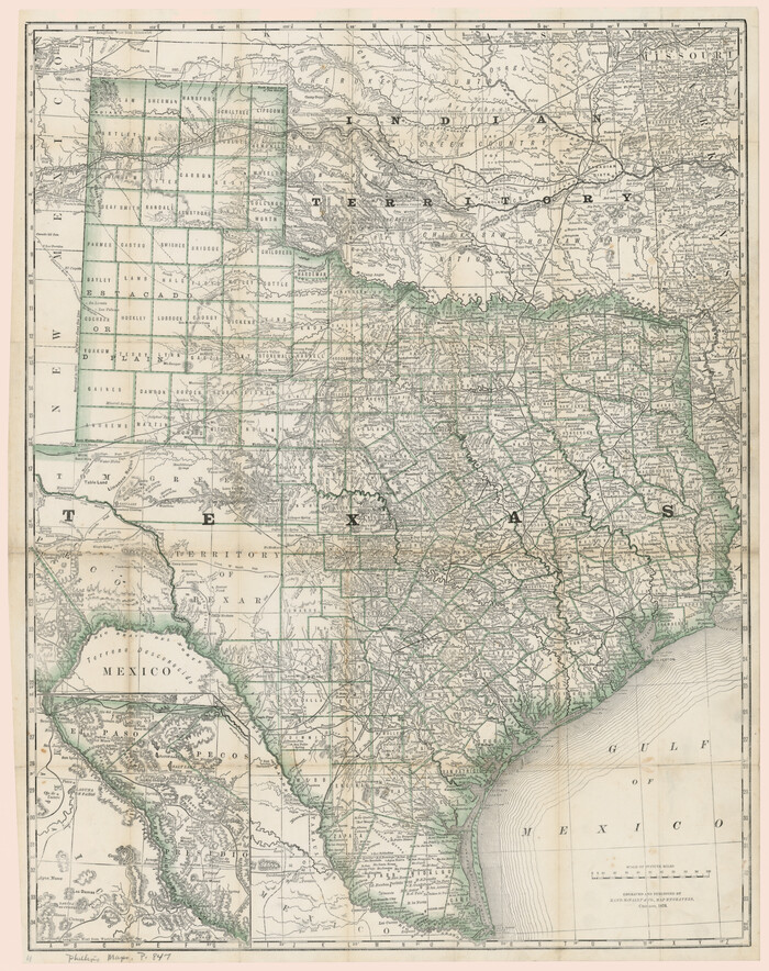 93992, [Rand McNally's Indexed Map of Texas and Indian Territory], Rees-Jones Digital Map Collection