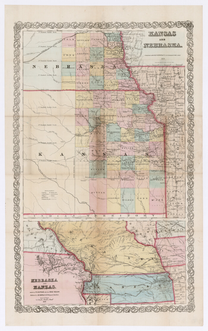 93994, Kansas and Nebraska, Rees-Jones Digital Map Collection