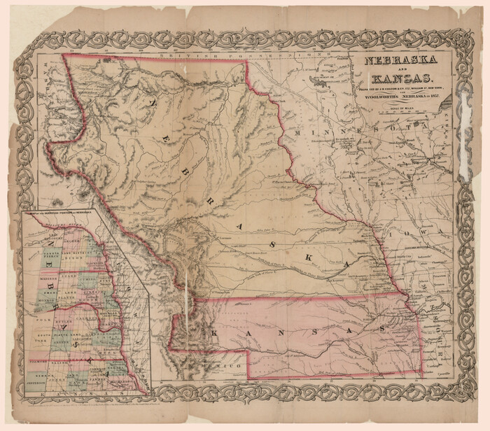 93997, Nebraska and Kansas, Rees-Jones Digital Map Collection
