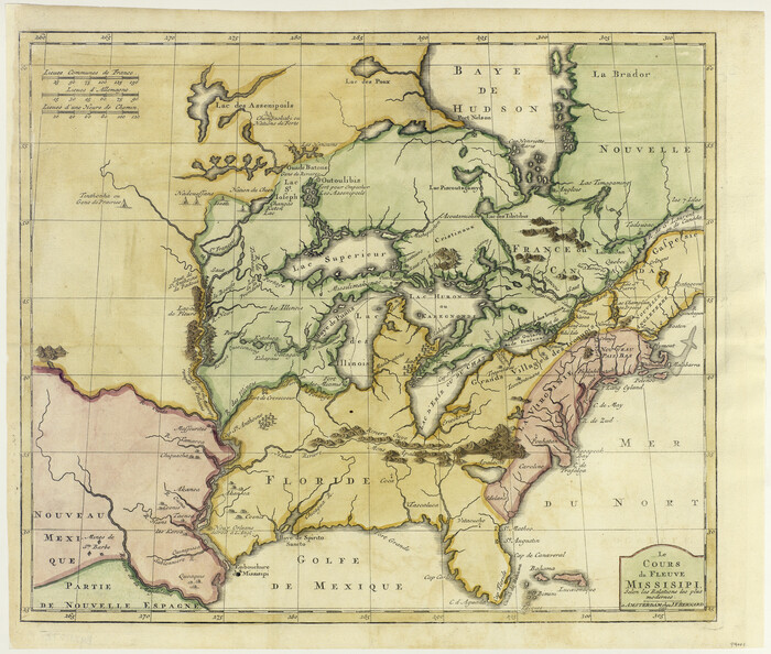 94001, Le Cours de Fleuve Missisipi, selon les relations les plus modernes, General Map Collection
