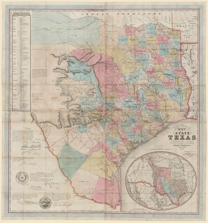94026, J. De Cordova's Map of the State of Texas Compiled from the records of the General Land Office of the State, Holcomb Digital Map Collection - 1